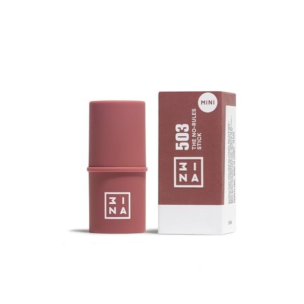 3INA MAKEUP - The No - Rules Stick Highlighter 312 - Highlighter Stick Highlighter Stick Or roseaux Acide Hyaluronique pour Y