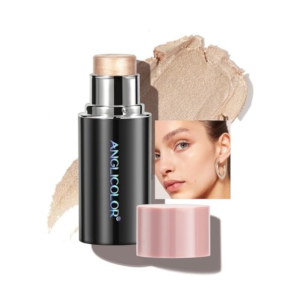 Anglicolor Highlighter Stick,Professional Makeup Highlight,Creamy Stick,Illuminateur De Teint,Contour Highlighter Crème Stick