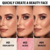 Apooliy Bâtons de contour en crème, nuances avec Highlighter & Bronzer & Blush, stylo de contour non gras et résistant à lea