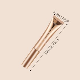 Surligneur Liquide Stick, Bâton de Maquillage Surligneur avec Applicateur Coussin, Illuminateur de Contour Lueur Facial, Liss