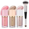 Contouring Stick, Highlighter Stick, Maquillage Contour Stick, 3 Pcs Crème Bronzer Highlighter Maquillage Stick, Contouring M