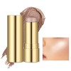 Prreal Highlighter Stick, crème Shimmer Face Highlighter Stick, Smooth Face Body Glitter Highlighter Stick, Long-wearing Wate