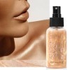 Body Oil Shimmer, Shimmer Lotion Pour Le Corps, Surligneur de Crème Lisse Durable, Body Highlighter, Corps Luminant Huile Liq