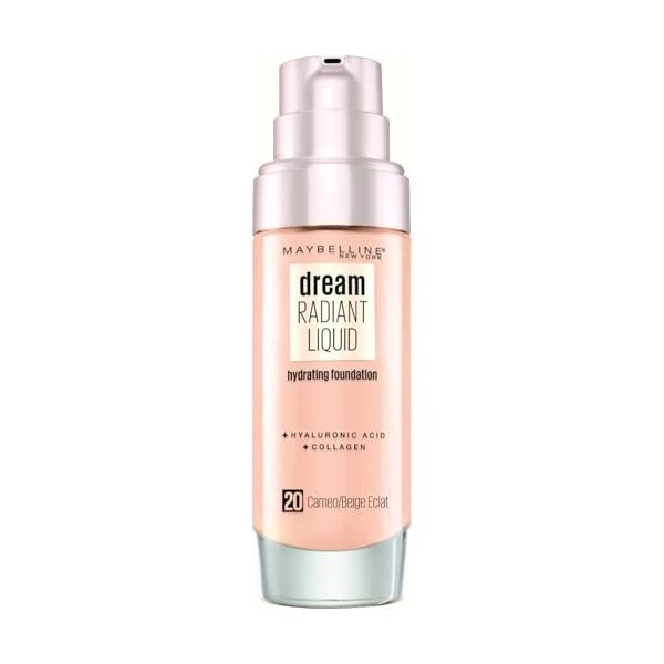 Maybelline New York - Fond de Teint Fluide Perfecteur de Teint - FPS13 - Dream Satin Liquid - Beige Éclat 20 - 30 ml