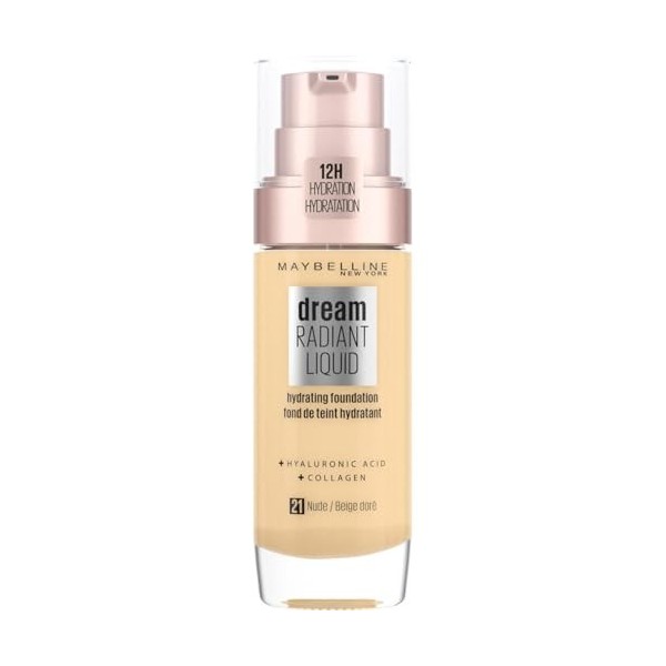 Maybelline New York - Fond de Teint Fluide Perfecteur de Teint - FPS13 - Dream Satin Liquid - Beige Doré 21 - 30 ml