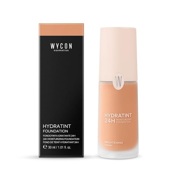 WYCON Cosmetics HYDRATINT Fond de teint lumineux et hydratant avec acide hyaluronique et urée, 24 heures dhydratation - NW35