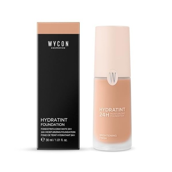 WYCON Cosmetics HYDRATINT Fond de teint lumineux et hydratant avec acide hyaluronique et urée, 24 heures dhydratation - N35