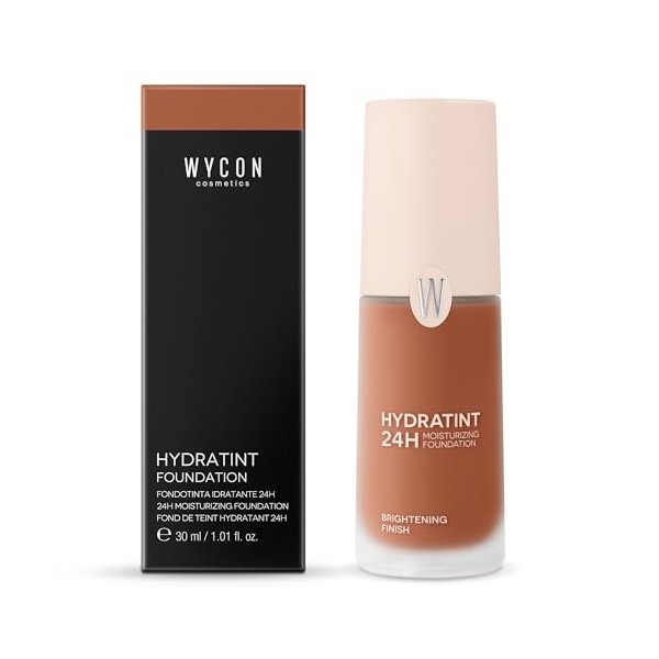 WYCON Cosmetics HYDRATINT Fond de teint lumineux et hydratant avec acide hyaluronique et urée, 24 heures dhydratation - NW55