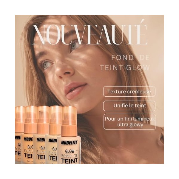 Fond de teint glow, couleur beige doré texture crème