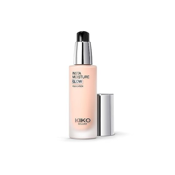 KIKO Milano Instamoisture Glow Foundation 02, Fond De Teint Fluide Hydratant Au Fini Lumineux