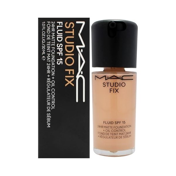 Studio Fix Fluid SPF 15 24Hr Matte Foundation Plus Oil Control - NW22 by MAC for Women - 1 oz Foundation