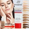 Ensemble de Maquillage Complet Phoera Foundation - Comprend Tubes de Fond de Teint Mat Nude & Buff Beige 30ml, Primer Visage 