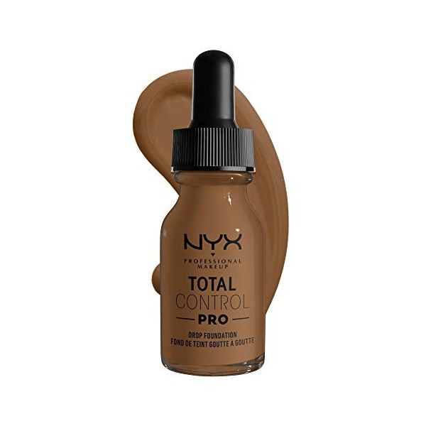 NYX Professional Makeup Total Control Pro Drop Fond de Teint Goutte à Goutte, Dosage Précis, Couvrance Modulable et Personnal