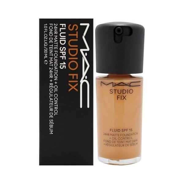 Studio Fix Fluid SPF 15 24Hr Matte Foundation Plus Oil Control -NC45 by MAC for Women - 1 oz Foundation