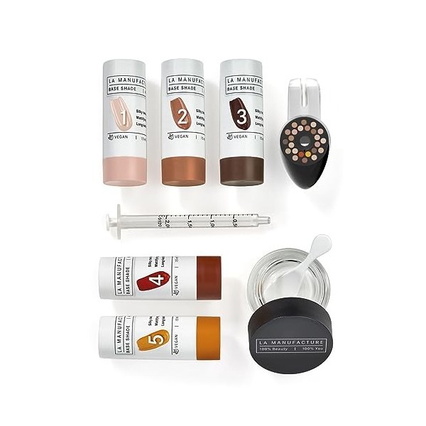 La Manufacture Your Personal Foundation Kit - Fond de Teint Personnalisé, Longue Tenue 12H, Fini Mat, Couvrance Moyenne Modul