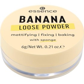essence BANANA LOOSE POWDER Jaune matifiant, fixant, correcteur de couleur, translucide, mat, végétalien, sans huile, sans pa