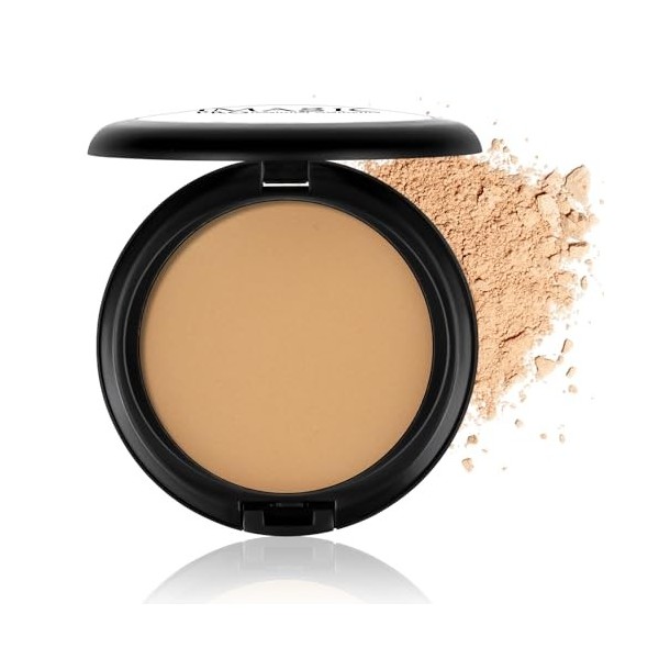 Professional Makeup Poudre de Finition Compacte Perfectrice de Teint High Definition, Poudre Compact Stay Matte, Anti-brillan