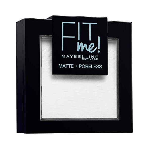 Maybelline New-York - Poudre Compacte Fit Me Matte & Poreless - Peaux normales a grasses - 90 Teinte Universelle - 9 g - Lot 