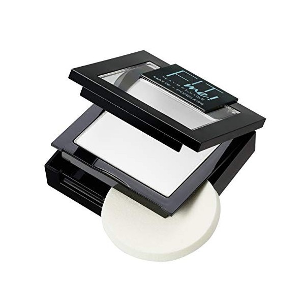 Maybelline New-York - Poudre Compacte Fit Me Matte & Poreless - Peaux normales a grasses - 90 Teinte Universelle - 9 g - Lot 