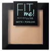 Maybelline New-York - Poudre Compacte Fit Me Matte & Poreless - Peaux normales à grasses - 120 Beige Rosé - 9 g