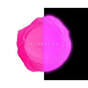 MARBLERS Poudre phosphorescente de qualité cosmétique [Rose vif 0,28 oz 8 g | Brillance nacrée | Colorant | Non toxique | V