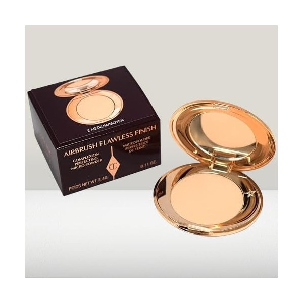 Charlotte Tilbury Bella Original Airbrush Flawless Finish Micro Powder 2 Medium Format Voyage , 3,4 g lot de 1 