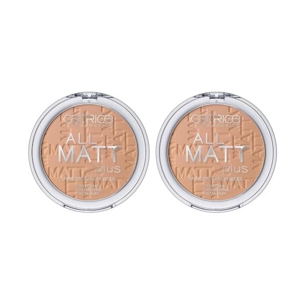 CATRICE POLVOS MATIFICANTES ALL MATT PLUS 001 UNIVERSAL 10G Lot de 2 