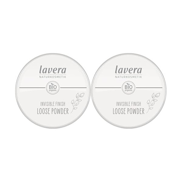 lavera Invisible Finish Loose Powder - Poudre Libre - transparente - Poudre de riz bio & Tapioca bio - matifiante - longue du