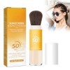 Grgowe Poudre De Maquillage Avec Protection Solaire,Poudre De Fixation Minérale Pour Protection Solaire,Sunscreen Powder Spf 