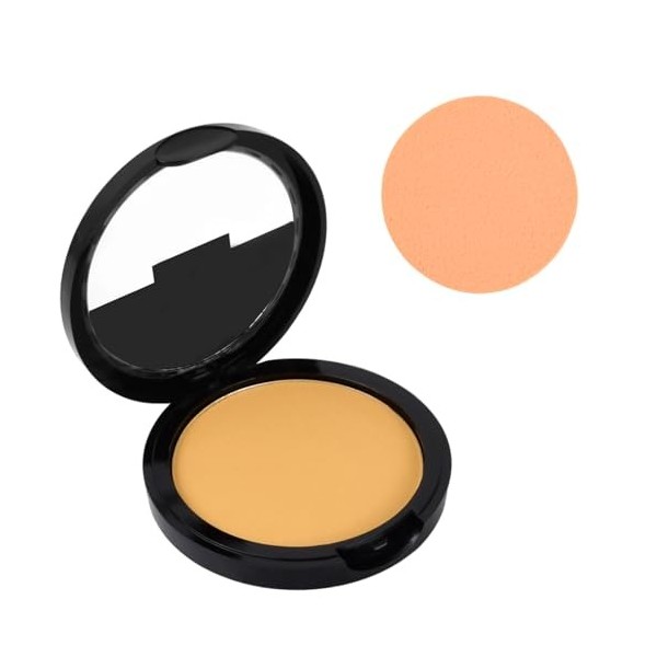 Poudre Compacte Satinée, Poudre Compacte Au Fini Mat Naturel, Poudre Compact Stay Matte, Longue Tenue, Contrôle de la Brillan