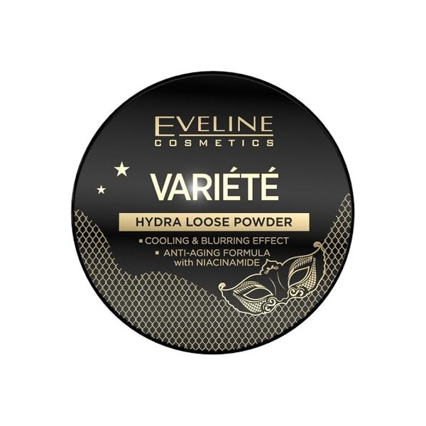 Eveline Cosmetics Variété Poudre Libre Rafraîchissante avec Complexe Anti-Âge, Formule Hydratante et Rafraîchissante à Base d