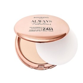 Bourjois Always Fabulous, 100 Rose Ivory, poudre de teint, formule légère, tenue longue durée jusqu’à 24 h, SPF 20, acide hya...