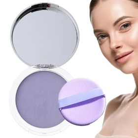 Poudre pour le visage, poudre mate de lavande, formule semblable au gel, apprêt et poudre de fixation, poudre pour le visage 