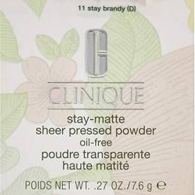 Clinique Stay-mate pure poudre pressée, non. Brandy 11 de séjour d 0,27 Oz Séjour Brandy