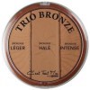 Poudre de maquillage, poudrier terre dété teint bronzé trio bronze, grand modèle 18 gr