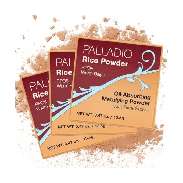 3 Pack Palladio Beauty Rice Paper RPA8 Warm Beige by Palladio