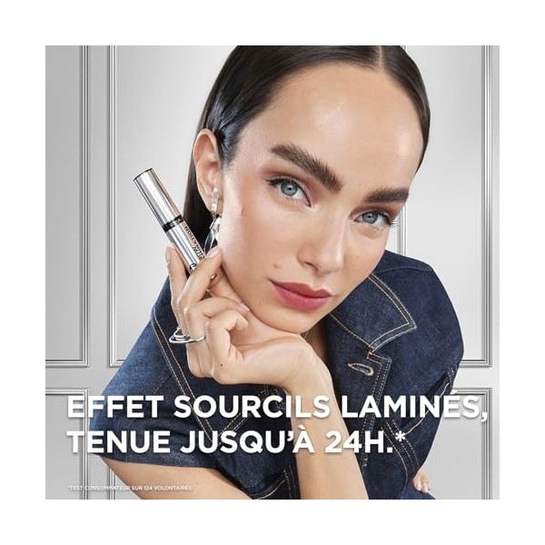 LOréal Paris - Brow Lamination - Mascara Fixateur Sourcils - Tenue 24h - Teinte : Transparent - Infaillible - Contenance : 3