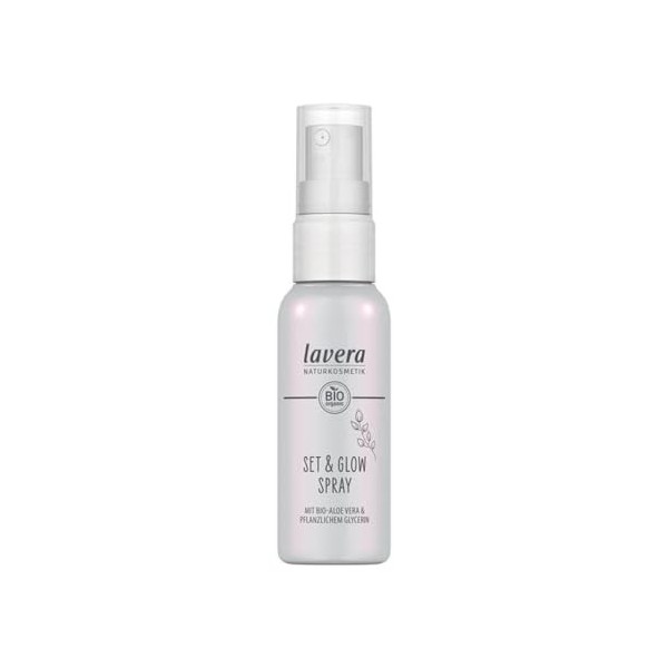 lavera Set & Glow Spray - Fixe le maquillage - Finition naturelle - Hydratant - Végétalien - Cosmétique naturel - 50 ml