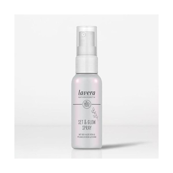 lavera Set & Glow Spray - Fixe le maquillage - Finition naturelle - Hydratant - Végétalien - Cosmétique naturel - 50 ml