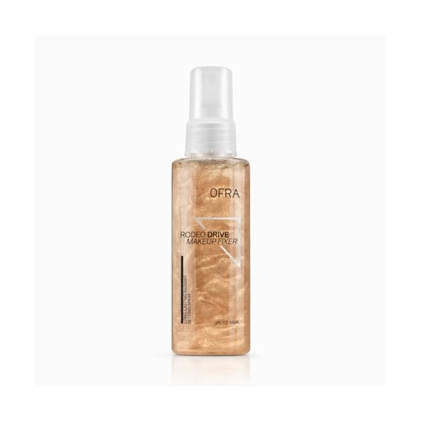 OFRA Cosmetics Mini Rodeo Drive Make Up Fixer - Spray fixant avec brillance pour un look éclatant - Longue durée - Pour le vi