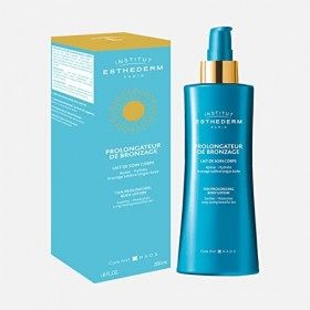 Institut Esthederm - Prolongateur de Bronzage - Lait de Soin Corps - Nourrit et Apaise après Exposition au Soleil - Prolonge 