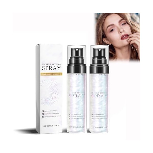 Spray Fixateur De Maquillage Hydratant Et Longue Durée, Spray Fixateur Transparent Et à Séchage Rapide Pour Une Peau Lisse Et