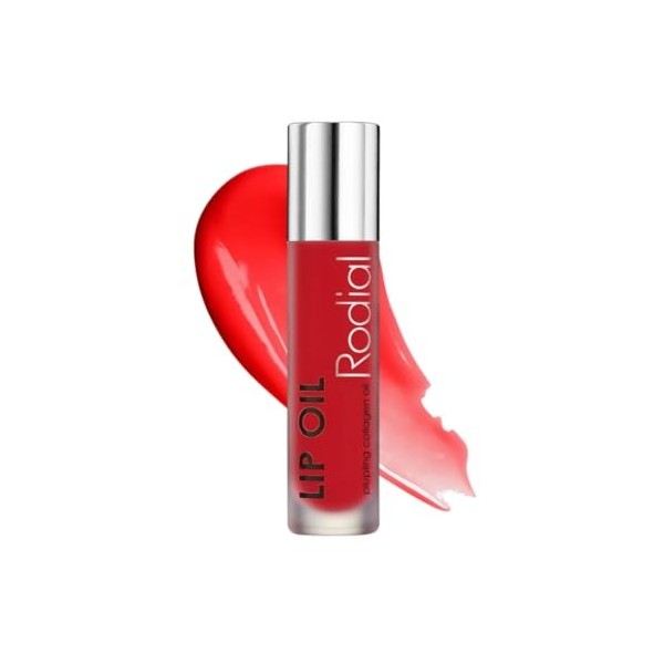 Rodial Plumping Collagen Lip Oil 4 ml - Cerise, huile pour les lèvres infusée de collagène végétalien avec huile de macadamia