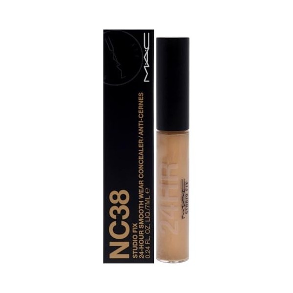 Studio Fix 24-Hour Smooth Wear Concealer - NC38 by MAC for Women - 0.24 oz Concealer