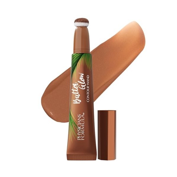 Physicians Formula Butter Glow Contour Wand, Bronzeur Liquide pour une Définition Instantanée, Nourrissant et Crémeux, Applic