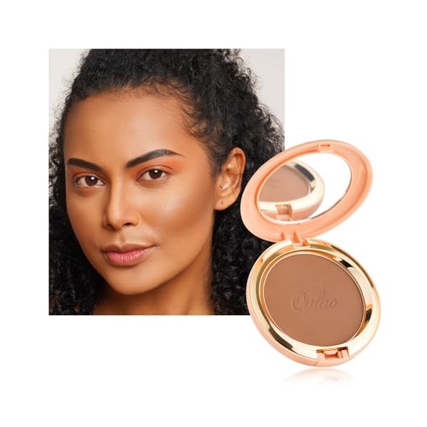 Oulac Matte Bronzer Poudre Visage Maquillage - Bronzante Naturel SunKissed Look, Hautement Pigmenté, Éclat Longue Tenue, Faci