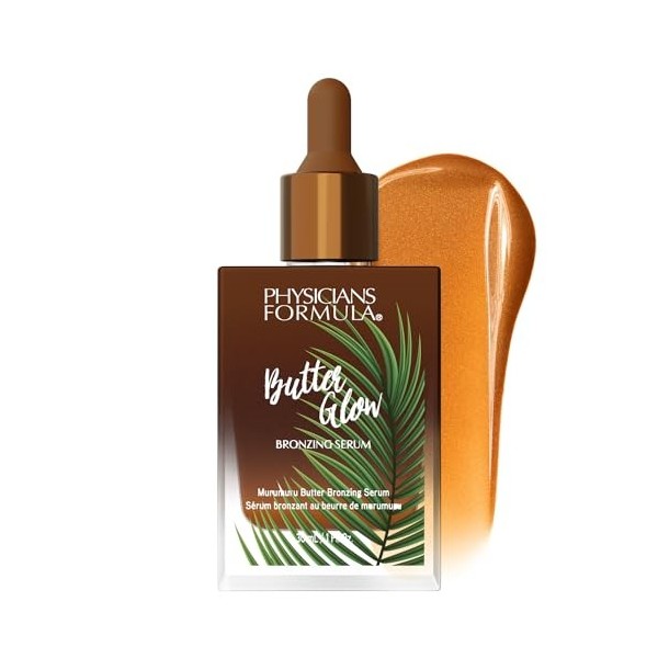 Physicians Formula Butter Glow Bronzing Serum, Soin Nourrissant Bronzer Liquide pour un Teint Rayonnant et Ensoleillé, Enrich