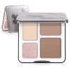 Boobeen 4 in 1 Highlighter Contour Makeup Palette, Matte Shimmer Glow Contouring Powder for Face Highlight, Shaping Contour, 