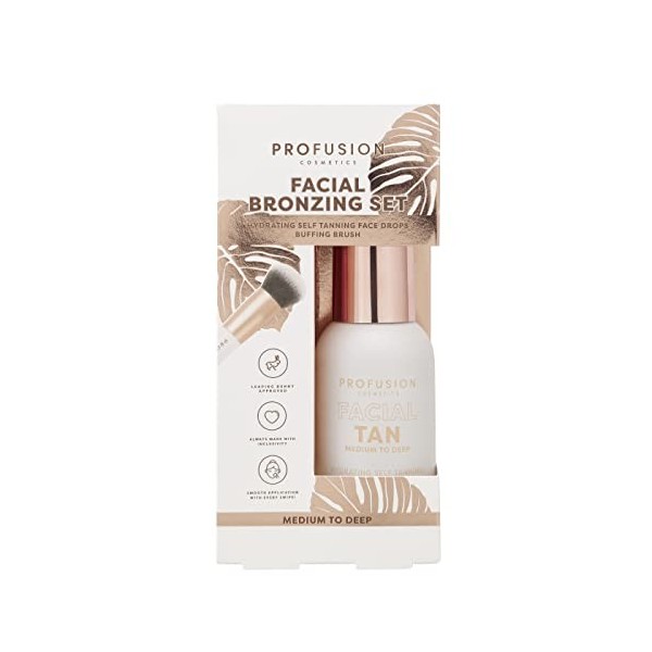 PROFUSION COSMETICS Ensemble de bronzage pour le visage | Moyen à profond