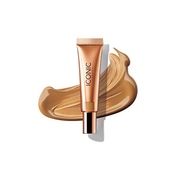 ICONIC London Sheer Bronze - Liquid Bronzer for a Radiant and Luminous Skin, Golden Hour, 12.5ml